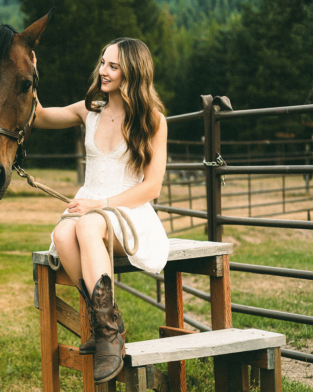 Creative Editorial Portraits with Horses on a Private Ranch in Montana — photograph 10 of 20